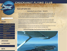 Tablet Screenshot of chuckanutflyingclub.com